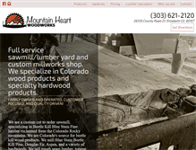 Tablet Screenshot of mountainheartwoodworks.com